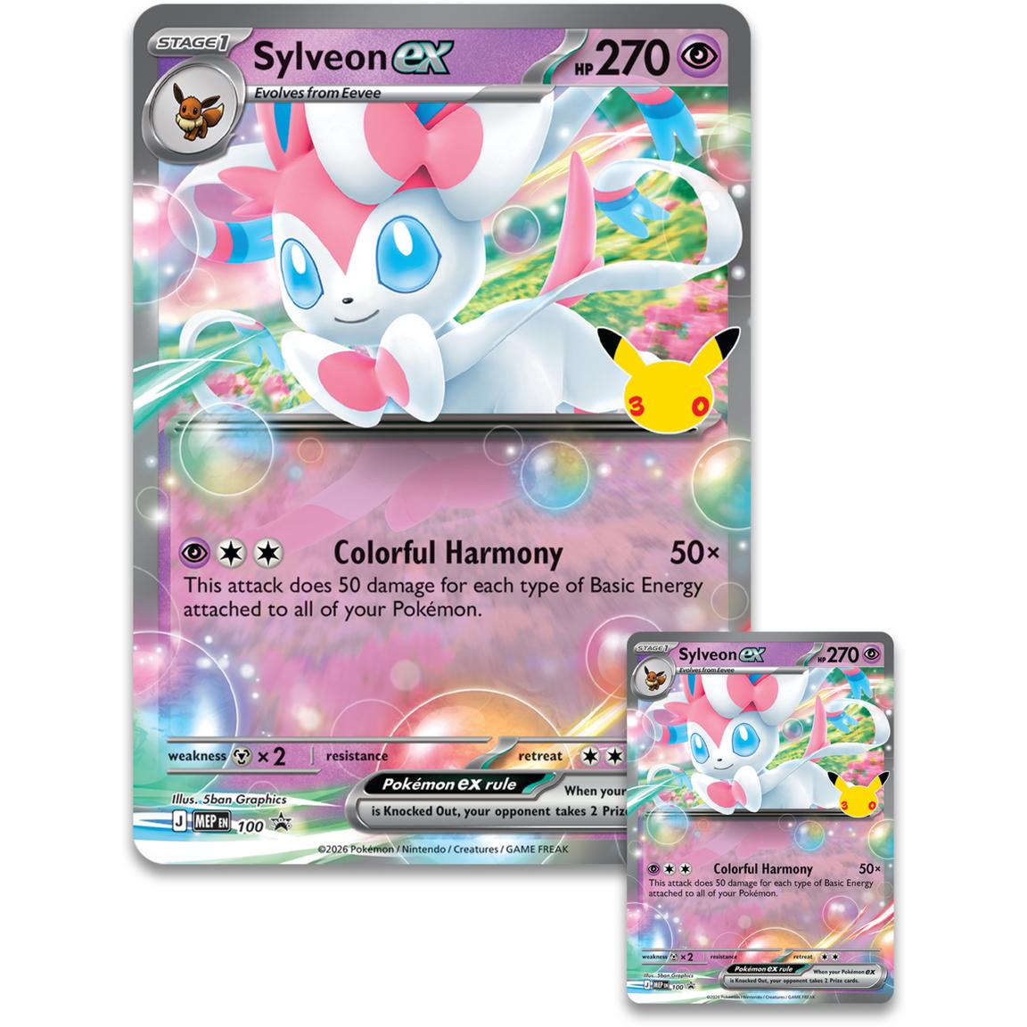 Pokémon TCG: 30th Celebration Sylveon ex Box