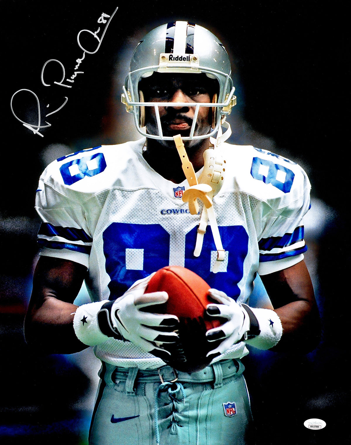 Michael Irvin Autographed 16x20 Photo Dallas Cowboys Spotlight JSA
