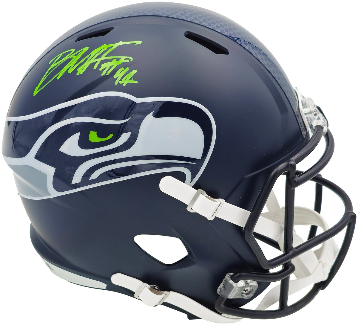 Byron Murphy II Autographed Seattle Seahawks Blue Full Size Speed Replica Helmet MCS Holo