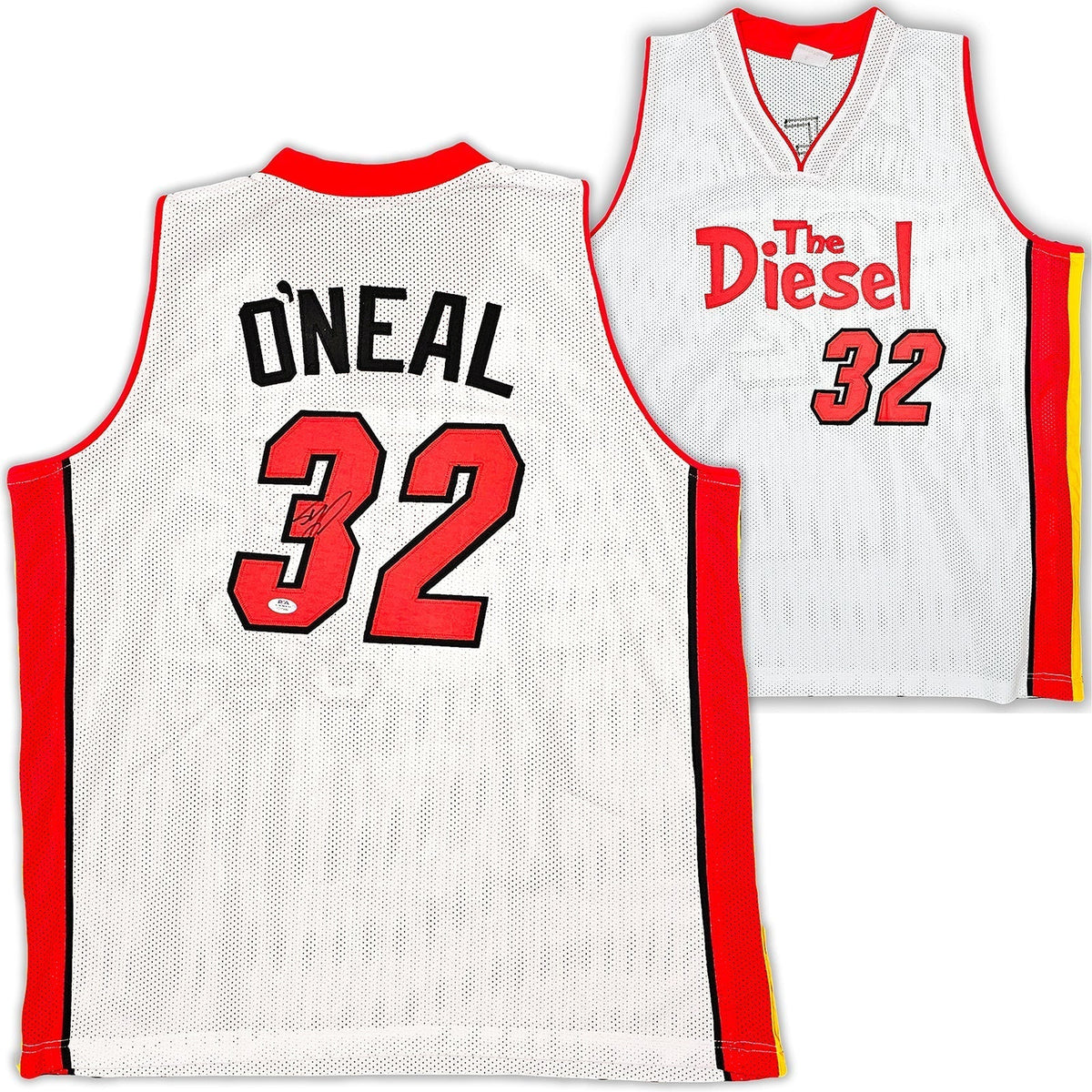 Miami Heat Shaquille Shaq O'Neal Autographed White Jersey PSA/DNA Stock #215721