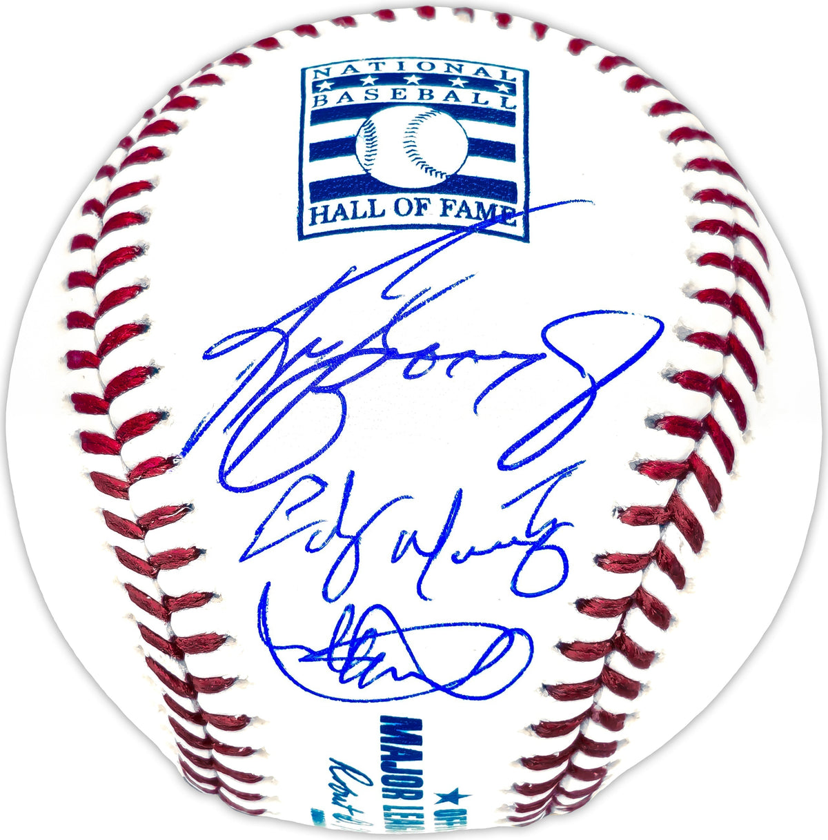 Ken Griffey Jr., Ichiro Suzuki & Edgar Martinez Autographed Official Hall of Fame HOF Logo MLB Baseball Seattle Mariners IS Holo & Beckett BAS Witness