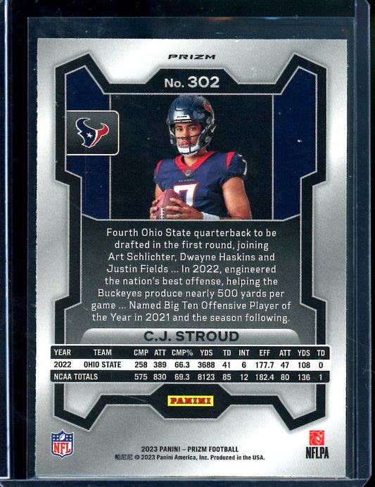2023 Panini Prizm C.J. Stroud Rookie Disco Variation Texans