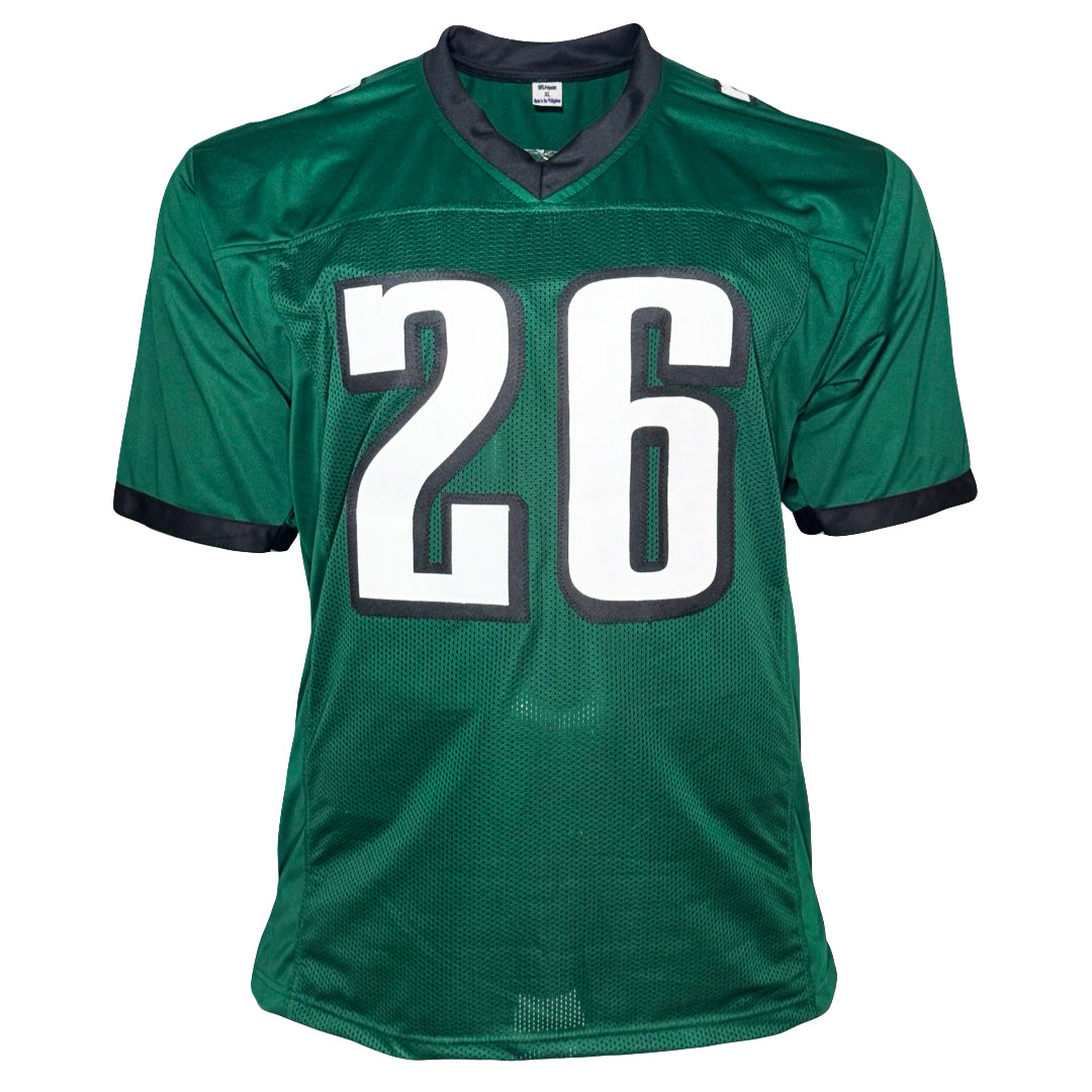 Saquon Barkley Signed Philadelphia Green Football Jersey (Beckett)
