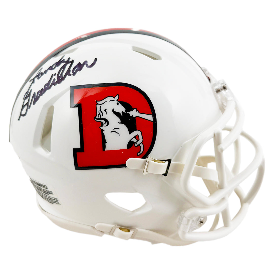 Randy Gradishar Signed Denver Broncos Alt 2023 Speed Mini Football Helmet (JSA)