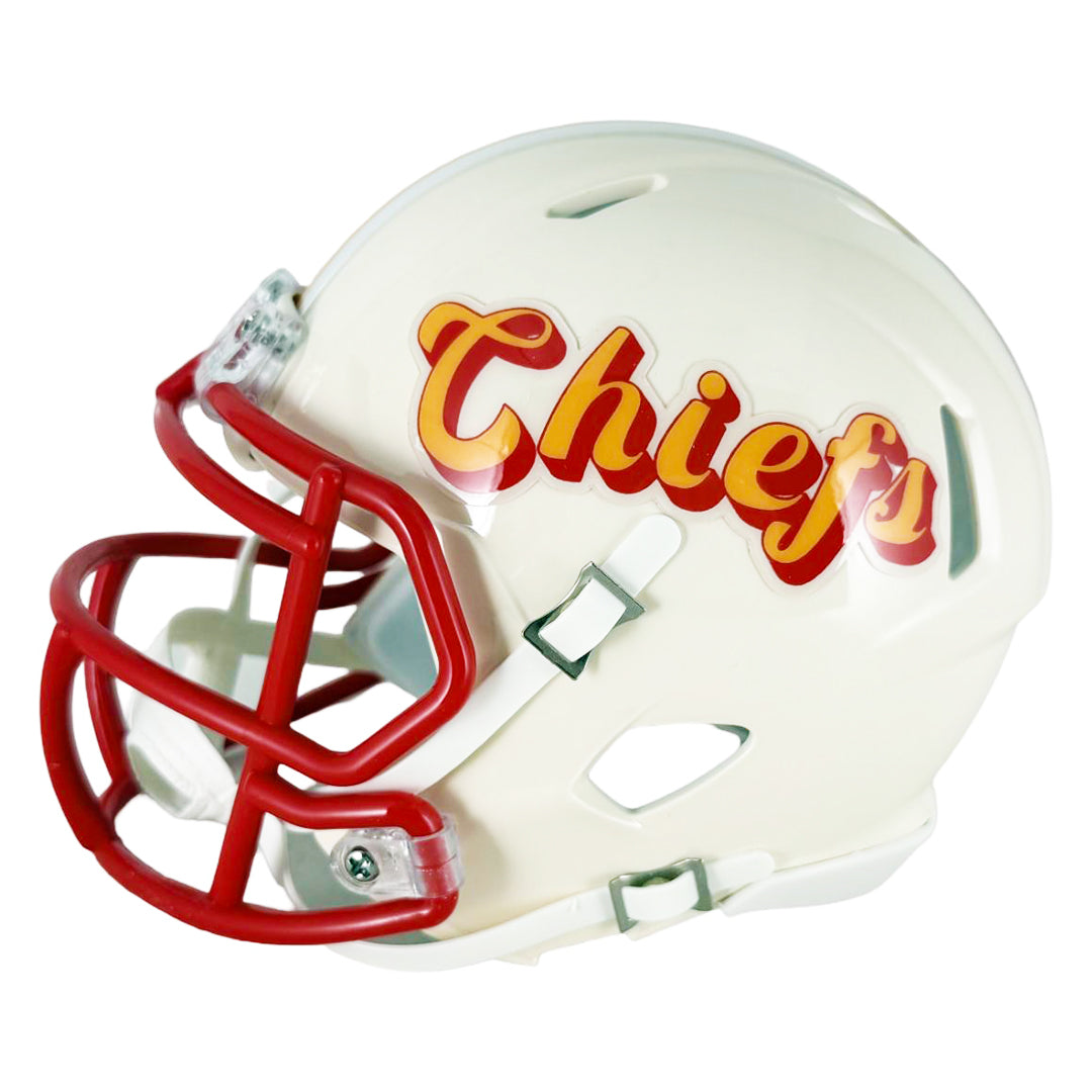 Larry Johnson Signed Kansas City Chiefs Retro Speed Mini Football Helmet (JSA)