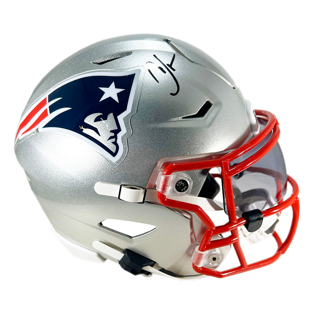 Chad Johnson Signed New England Patriots Midi SpeedFlex Football Helmet (JSA)