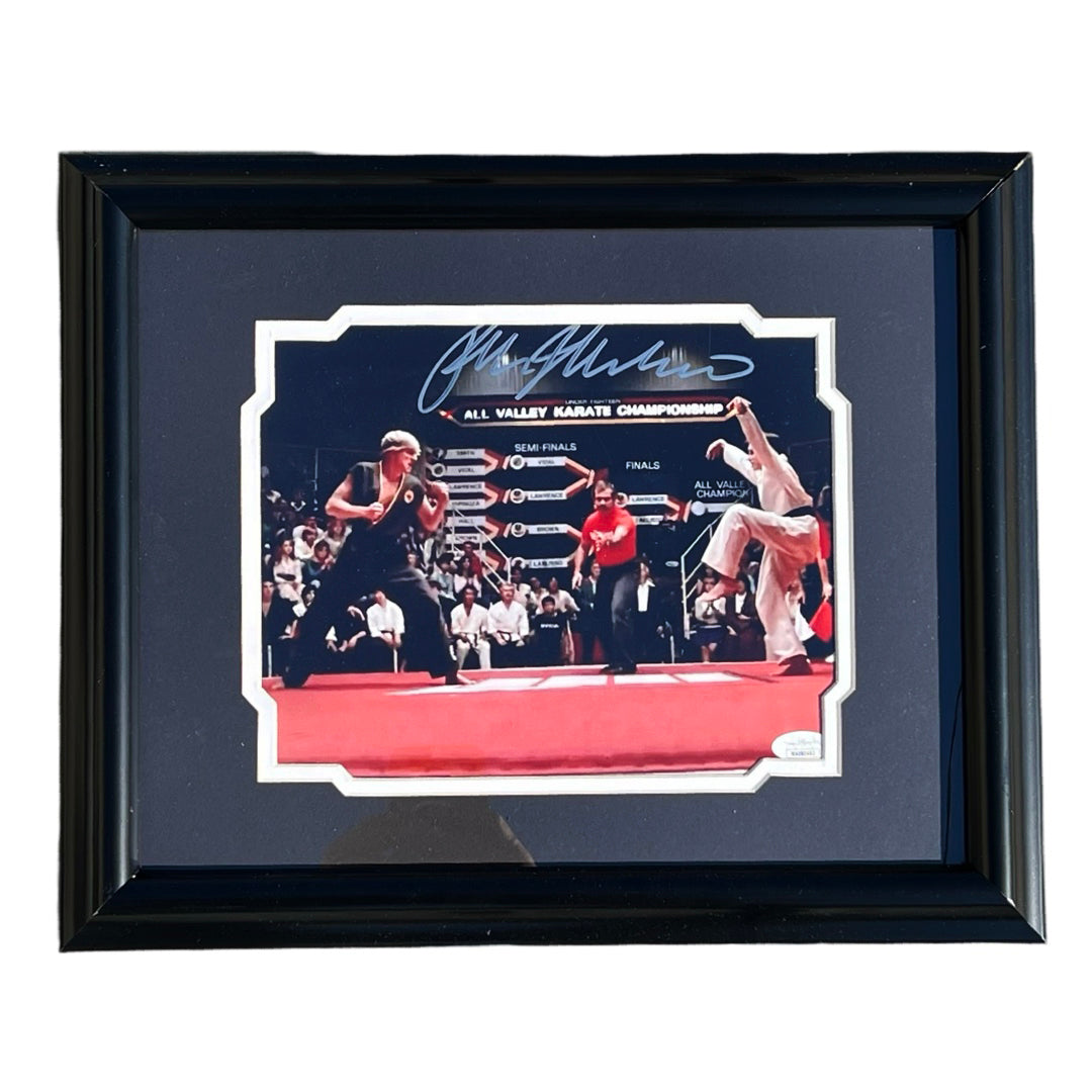 Ralph Macchio Signed Karate Kid Pose 2 Entertainment Framed 8x10 Photo (JSA)