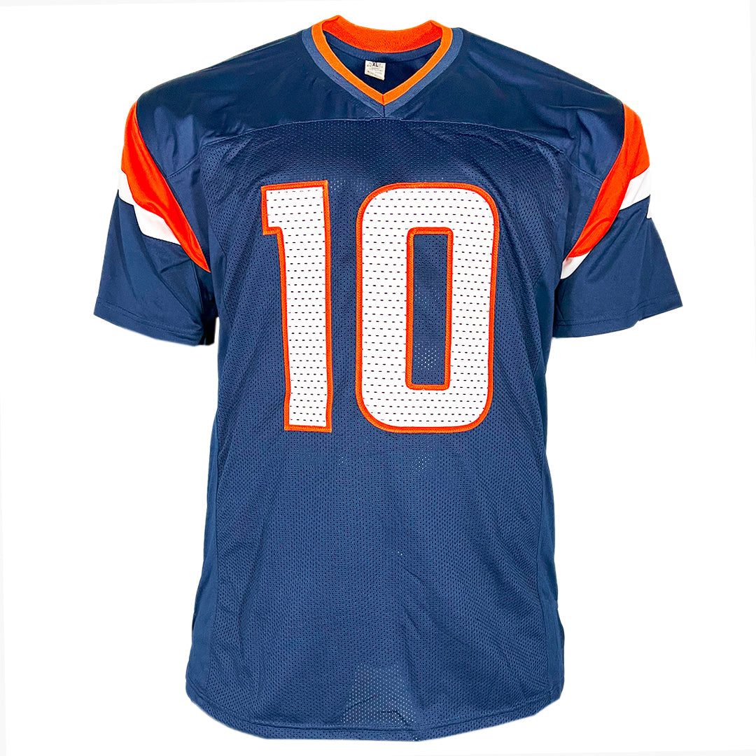 Bo Nix Signed Denver Alternate Navy Football Jersey (Beckett)