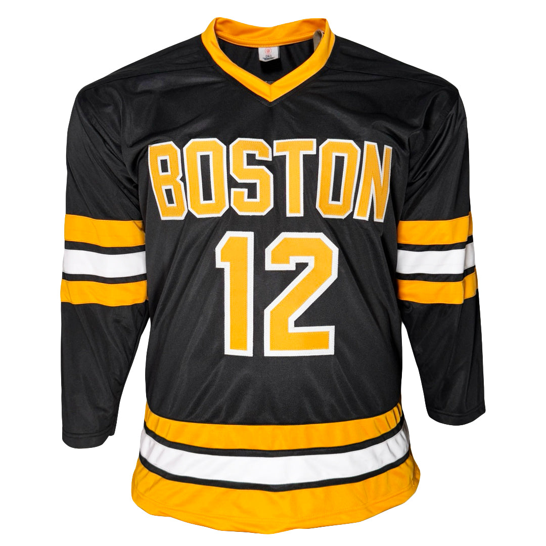 Adam Oates Signed Boston Black HOF 12 Hockey Jersey (Beckett)