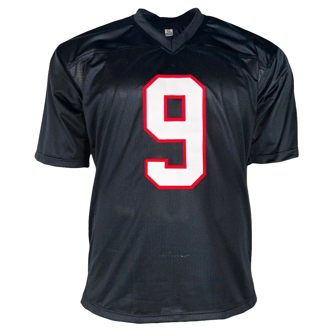 Michael Penix Jr. Signed Atlanta Black Throwback Football Jersey (Beckett)