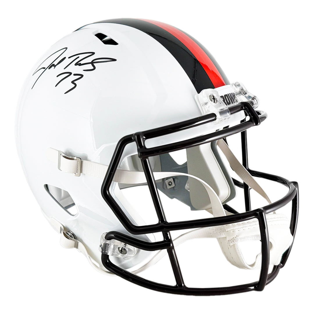 Joe Thomas Signed Cleveland Browns Alt 2023 Speed Full-Size Replica Football Helmet (JSA)