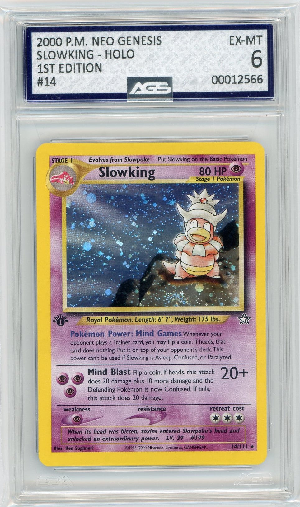 AGS (EX-MT 6) Slowking #14 - Neo Genesis (#00012566)
