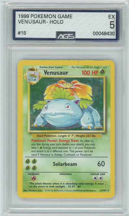 AGS (EX 5) Venusaur #15 - Base Set (#00048430)