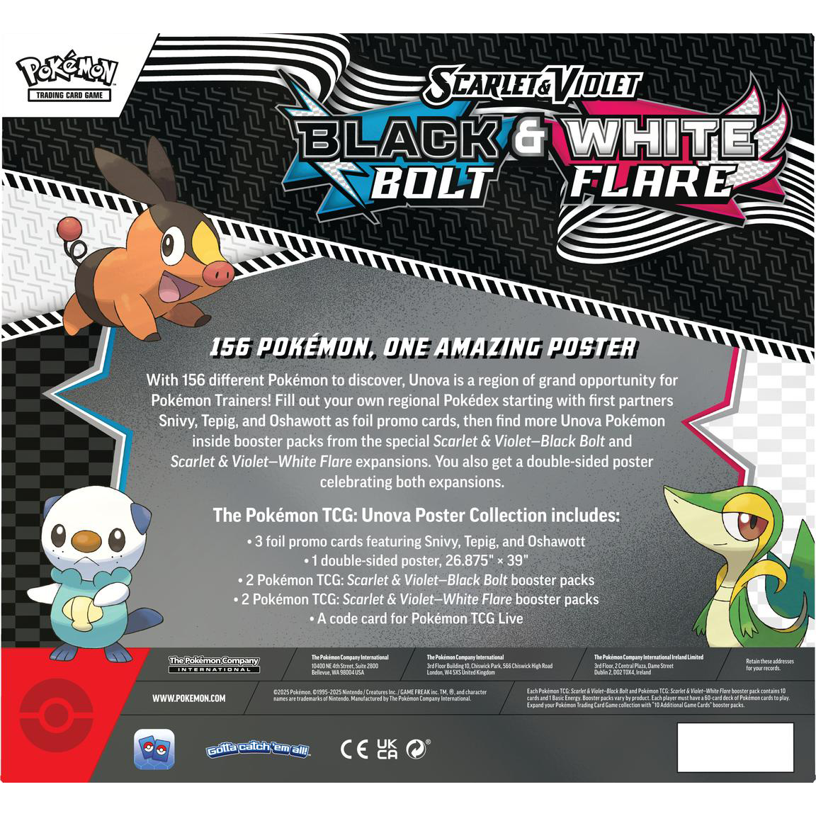 Unova Poster Collection (Black Bolt & White Flare)