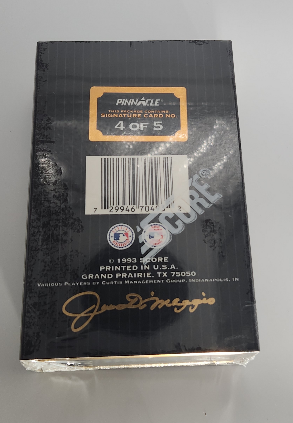 1993 Pinnacle Joe DiMaggio Auto Set Factory Sealed #4