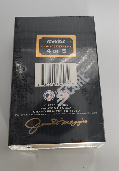 1993 Pinnacle Joe DiMaggio Auto Set Factory Sealed #4