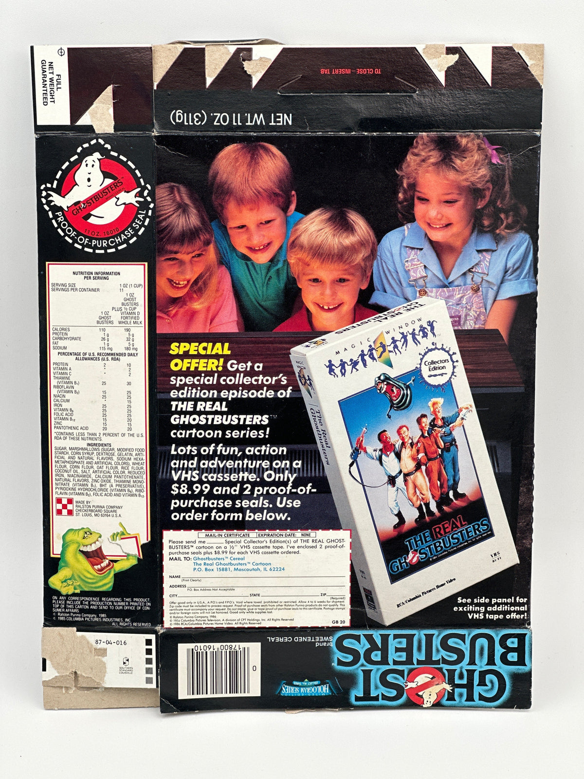 Vintage 1980s Ralston Ghostbusters Hologram Bundle – Original Mail-Away T-Shirt + Hologram Cereal Box RARE