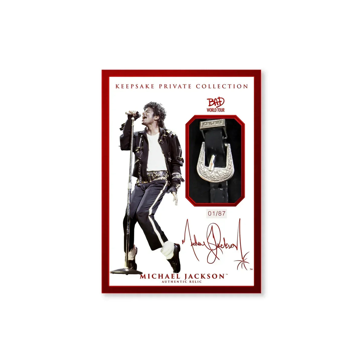Michael Jackson Bad World Tour Keepsake Premiere Collection - Hobby Box
