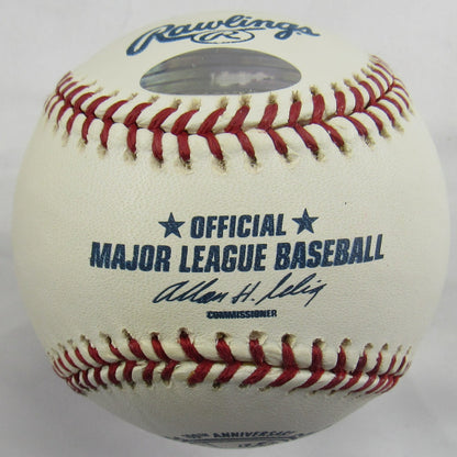Jim Leyritz Signed Auto Rawlings Yankees Baseball Steiner Hologram