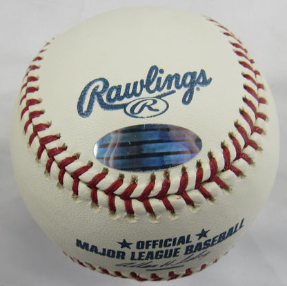 Jim Leyritz Signed Auto Rawlings Yankees Baseball Steiner Hologram