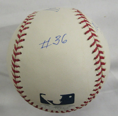 Don Newcombe Signed Auto "Stat" Rawlings Baseball w/ Insc Steiner Hologram