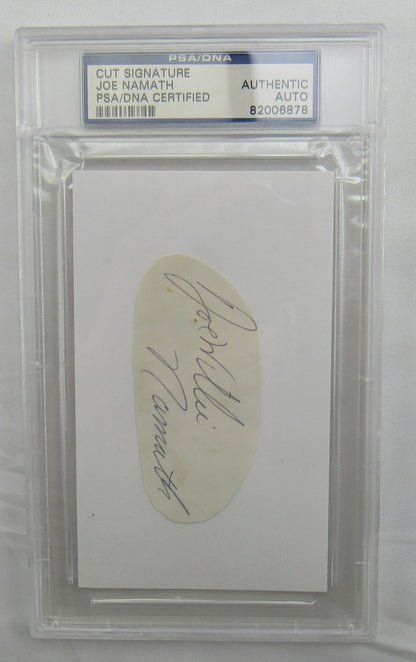 Joe Namath Cut Signed Auto PSA/DNA Encapsulated II