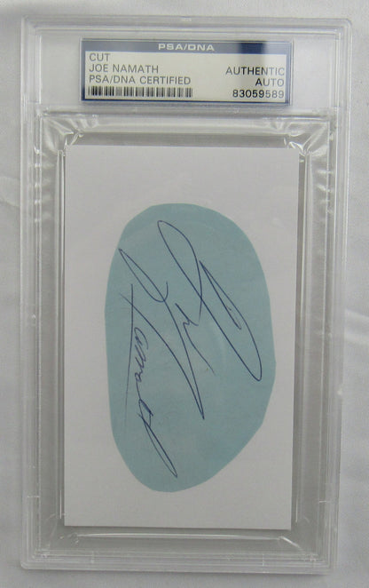 Joe Namath Cut Signed Auto PSA/DNA Encapsulated VIII