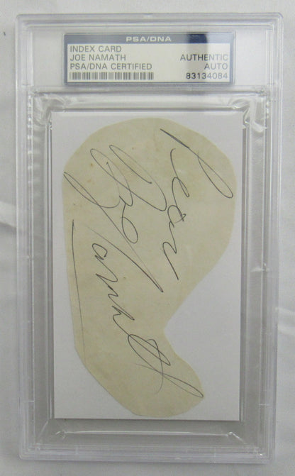 Joe Namath Cut Signed Auto PSA/DNA Encapsulated XVII