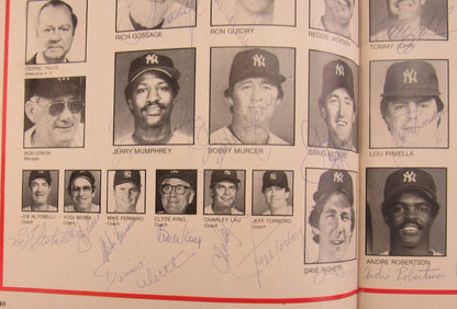 1981 New York Yankees Signed Auto Magazine Reggie Jackson Yogi Berra JSA LOA BB80239