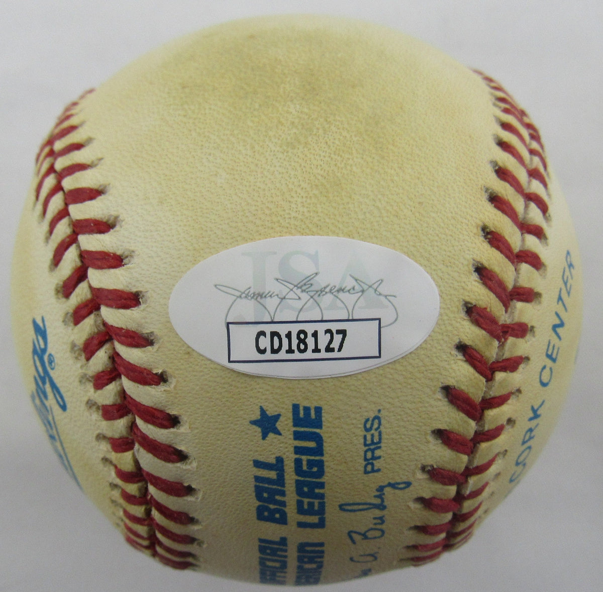 Larry Doby Signed Auto Rawlings Baseball JSA CD18127