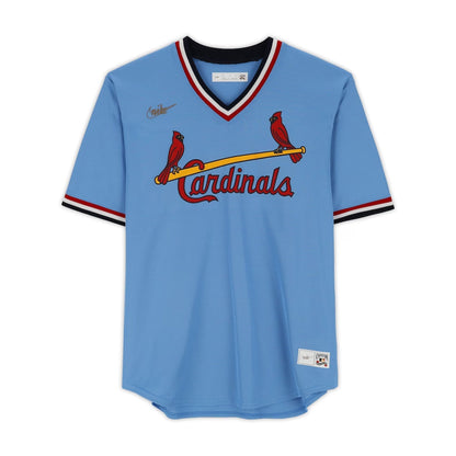 Fanatics Authentic Jordan Walker Autographed St. Louis Cardinals Light Blue Cooperstown Replica Jersey