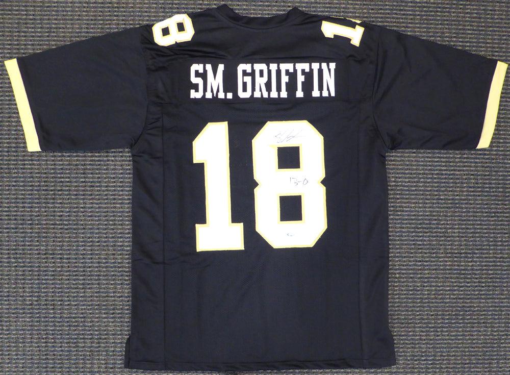 UCF Golden Knights Shaquem Griffin Autographed Black Jersey "13-0" MCS Holo Stock #134405