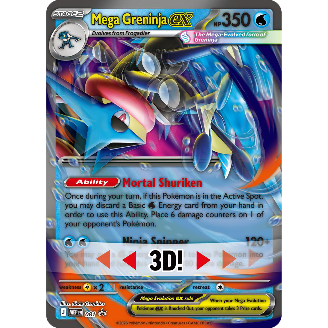 Mega Greninja ex Premium Collection (Chaos Rising)