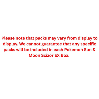 Pokemon Sun & Moon Scizor Ex Box