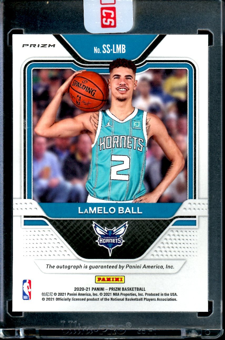 2020/21 Panini Prizm LaMelo Ball Rookie Auto Red Choice Hornets
