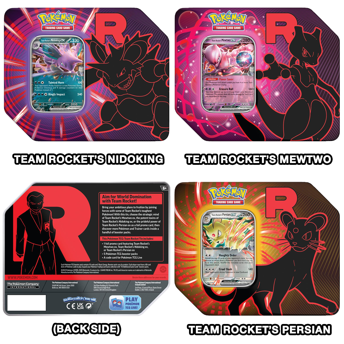 Pokémon Trading Card Game: Team Rocket Tin
