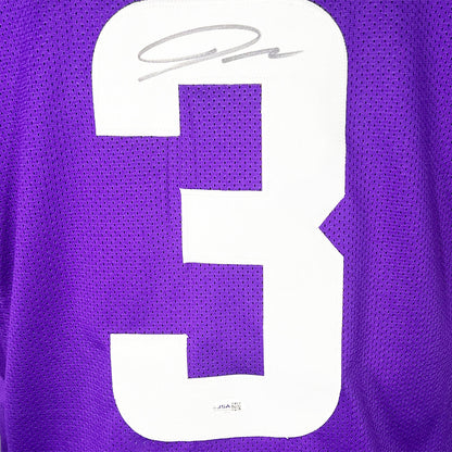 Jordan Addison Signed Minnesota Purple Football Jersey (JSA)