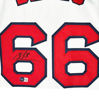 Brayan Bello Signed Boston White Baseball Jersey Black Ink (Beckett)