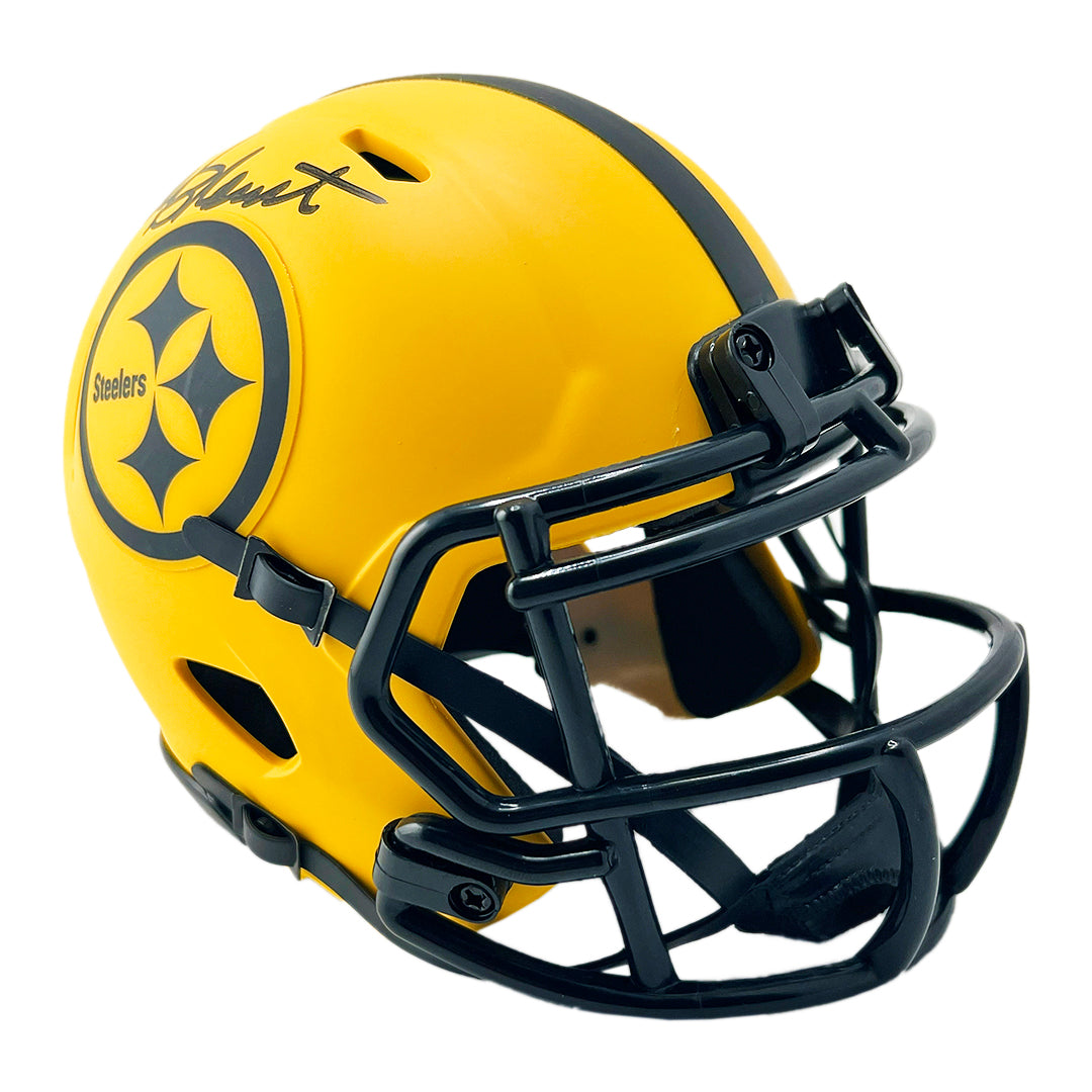 Mel Blount Signed Pittsburgh Steelers Rave Mini Football Helmet (Beckett)