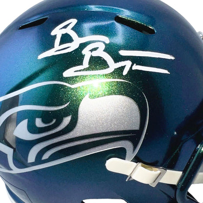 Brian Bosworth Signed Seattle Seahawks Speed Rivalries Mini Football Helmet (Beckett)