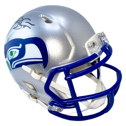 Brian Bosworth Signed Seattle Seahawks Throwback 83-01 Speed Mini Football Helmet (Beckett)