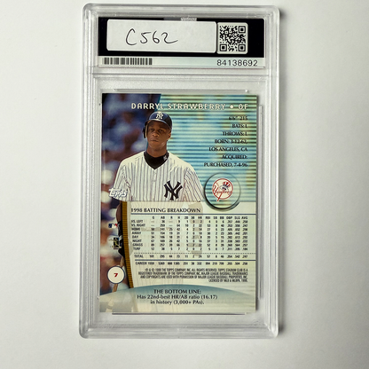 Darryl Strawberry Signed 1999 Stadium Club #7 PSA Auto Authentic