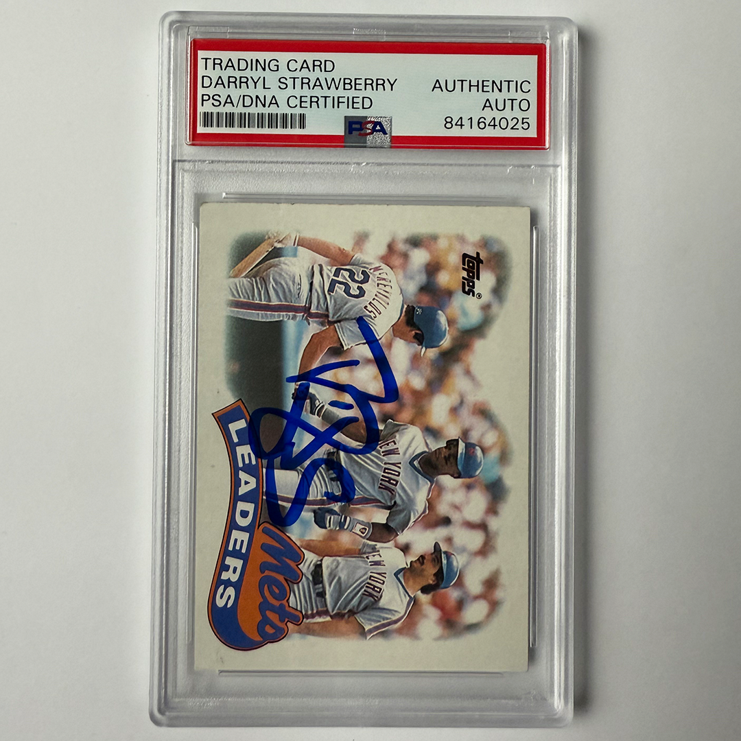 Darryl Strawberry Signed 1989 Topps #291 PSA Auto Authentic