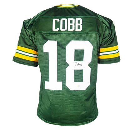 Randall Cobb Signed Green Bay Green Football Jersey (JSA)
