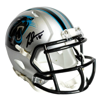 Jalen Coker Signed Carolina Panthers Speed Mini Football Helmet (JSA)