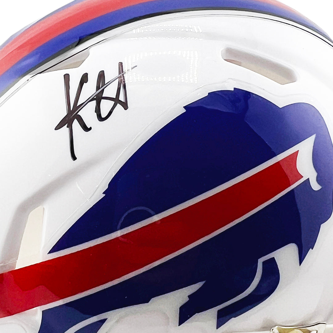 Keon Coleman Signed Buffalo Bills Speed Mini Football Helmet (Beckett)