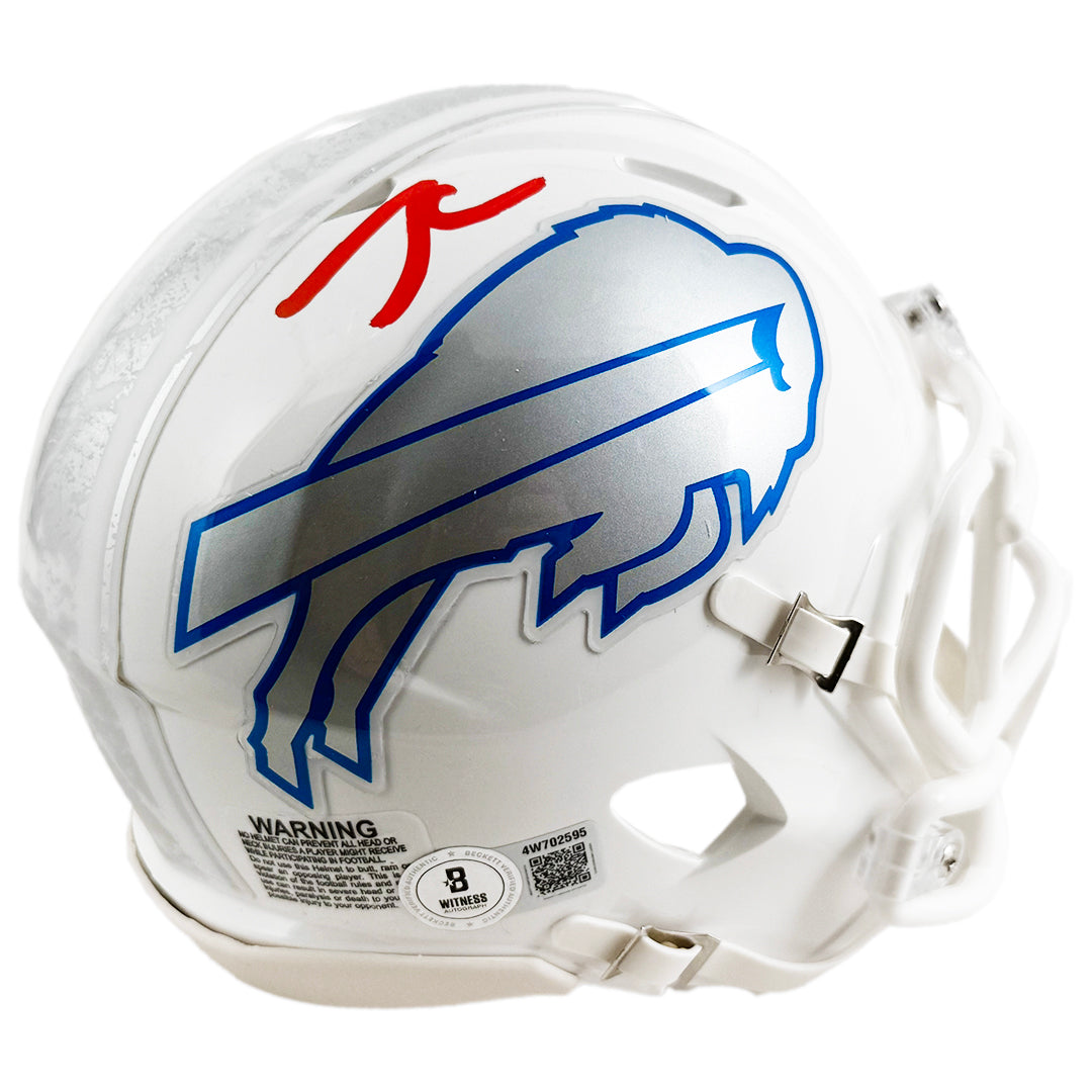 James Cook Signed Buffalo Bills Rivalries Speed Mini Football Helmet (Beckett)