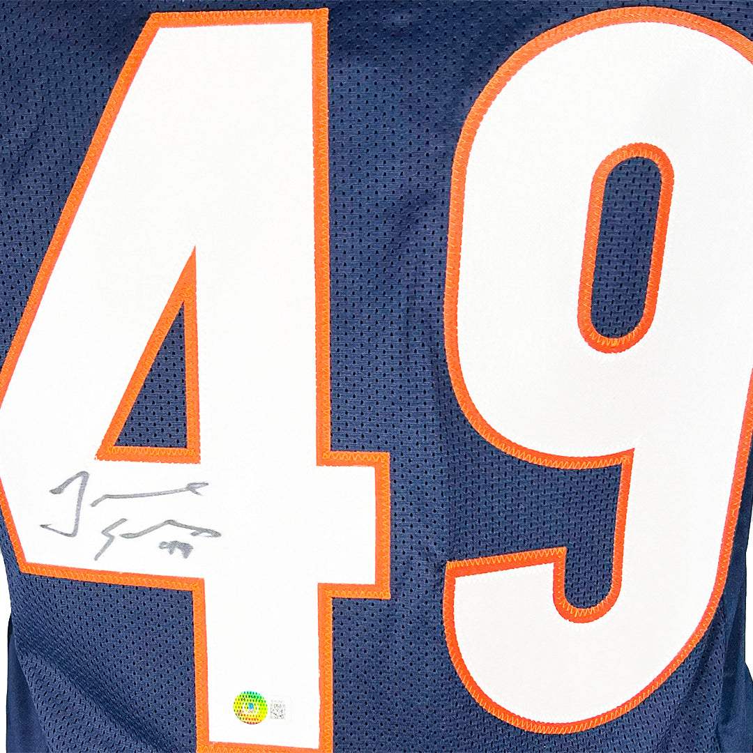 Tremaine Edmunds Signed Chicago Navy Football Jersey (Beckett)