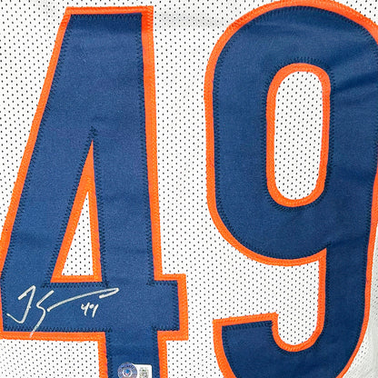 Tremaine Edmunds Signed Chicago White Football Jersey (Beckett)
