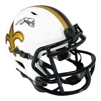 Isaiah Foskey Signed New Orleans Saints Lunar Eclipse Speed Mini Football Helmet (JSA)